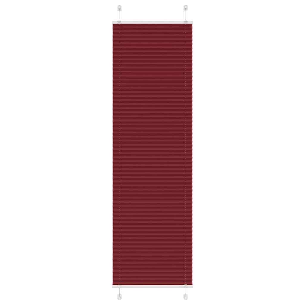 vidaXL Plissee Bordeauxrot 55x200 cm Stoffbreite 54,4 cm Polyester