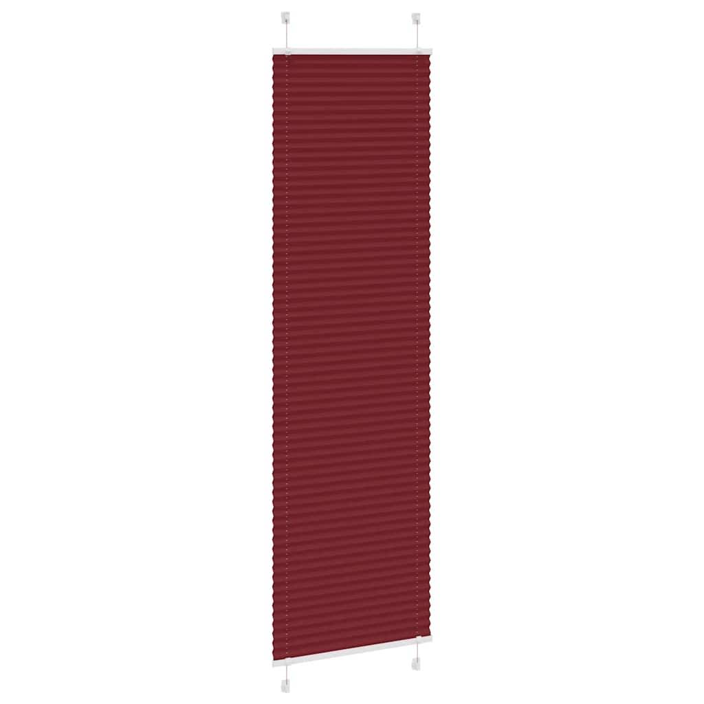 vidaXL Plissee Bordeauxrot 55x200 cm Stoffbreite 54,4 cm Polyester