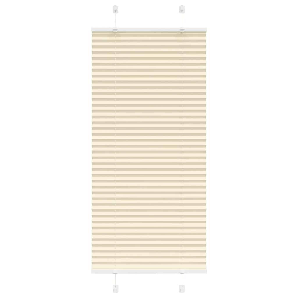 vidaXL Plissee Creme 65x100 cm Stoffbreite 64,4 cm Polyester