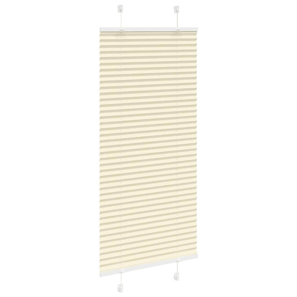 vidaXL Plissee Creme 65x100 cm Stoffbreite 64,4 cm Polyester