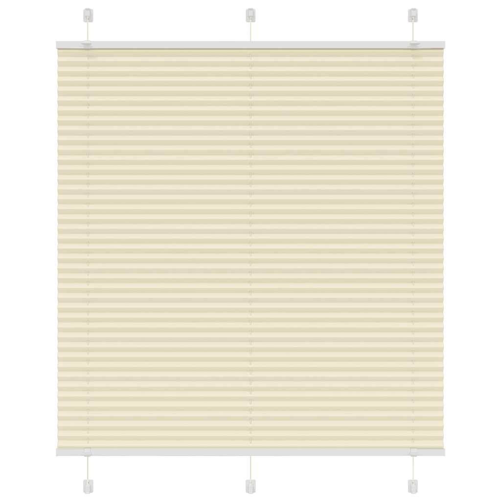 vidaXL Plissee Creme 120x150 cm Stoffbreite 119,4 cm Polyester