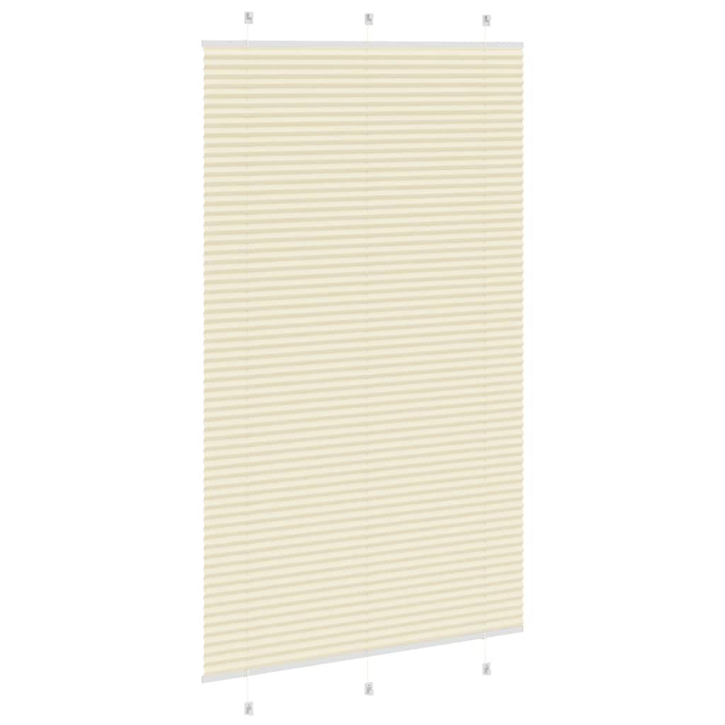 vidaXL Plissee Creme 115x200 cm Stoffbreite 114,4 cm Polyester