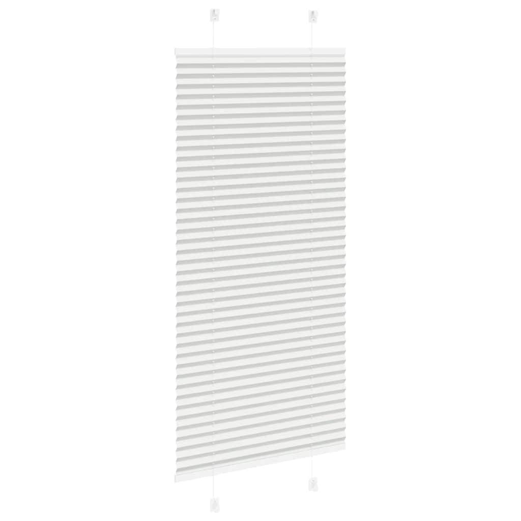 vidaXL Plissee Hellgrau 65x100 cm Stoffbreite 64,4 cm Polyester