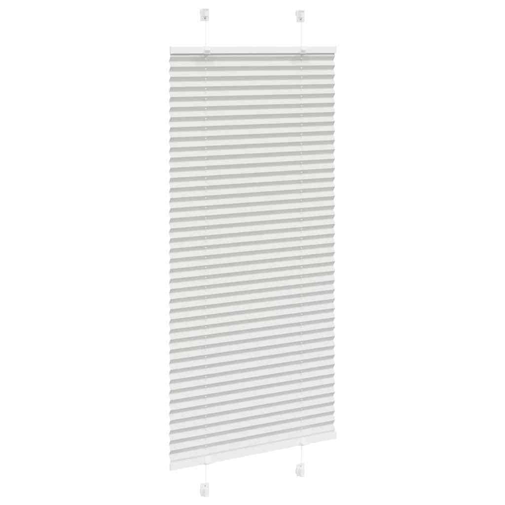 vidaXL Plissee Hellgrau 60x100 cm Stoffbreite 59,4 cm Polyester