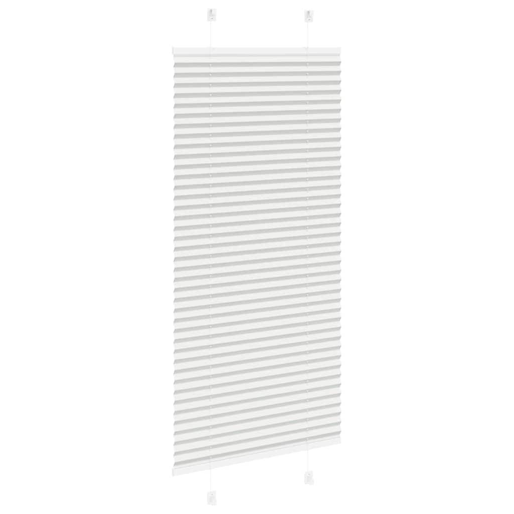 vidaXL Plissee Hellgrau 55x100 cm Stoffbreite 54,4 cm Polyester