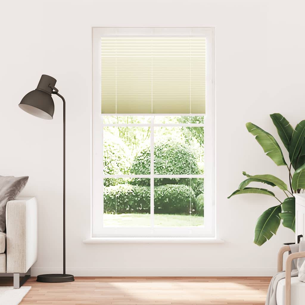 vidaXL Plissee Creme 105x200 cm Stoffbreite 104,4 cm Polyester