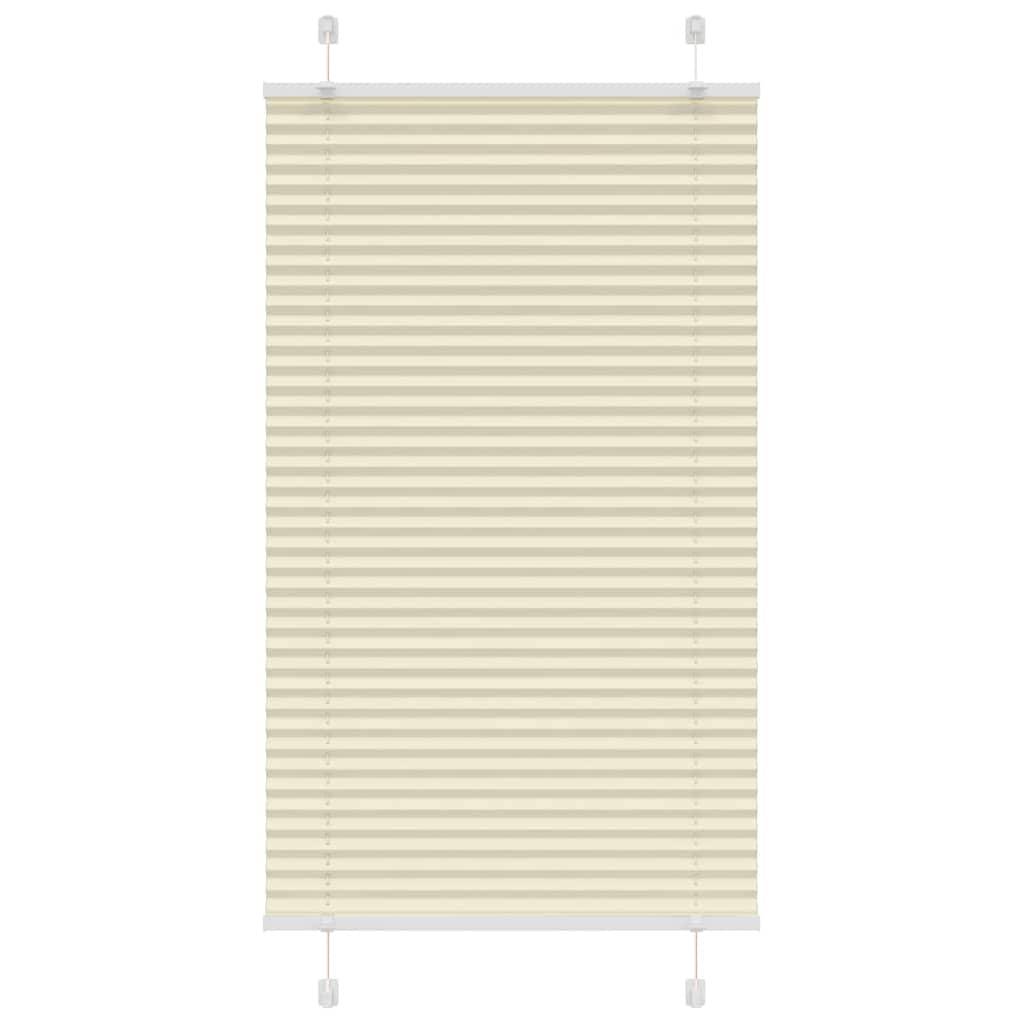 vidaXL Plissee Creme 70x100 cm Stoffbreite 69,4 cm Polyester