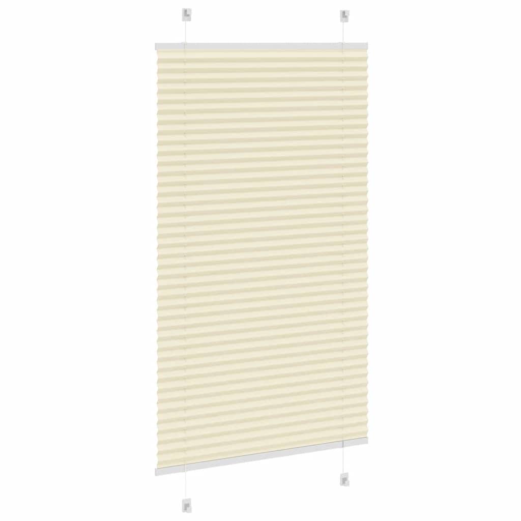 vidaXL Plissee Creme 70x150 cm Stoffbreite 69,4 cm Polyester