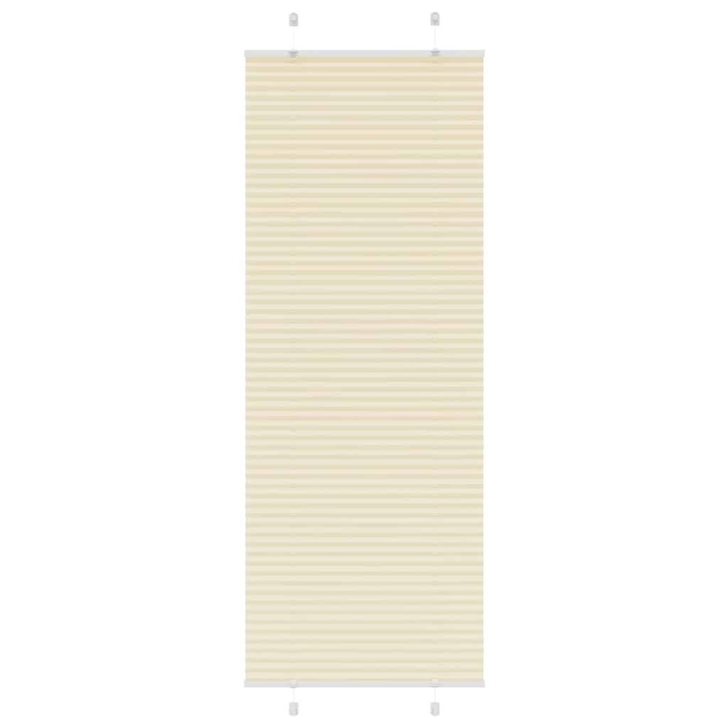 vidaXL Plissee Creme 70x200 cm Stoffbreite 69,4 cm Polyester