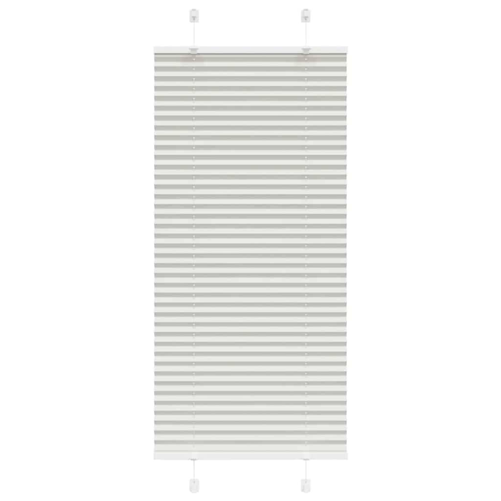 vidaXL Plissee Hellgrau 60x150 cm Stoffbreite 59,4 cm Polyester