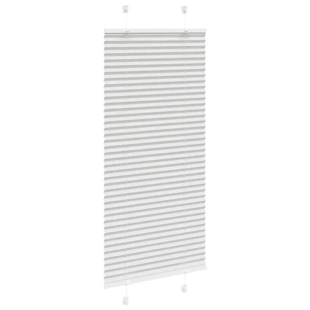 vidaXL Plissee Hellgrau 55x150 cm Stoffbreite 54,4 cm Polyester