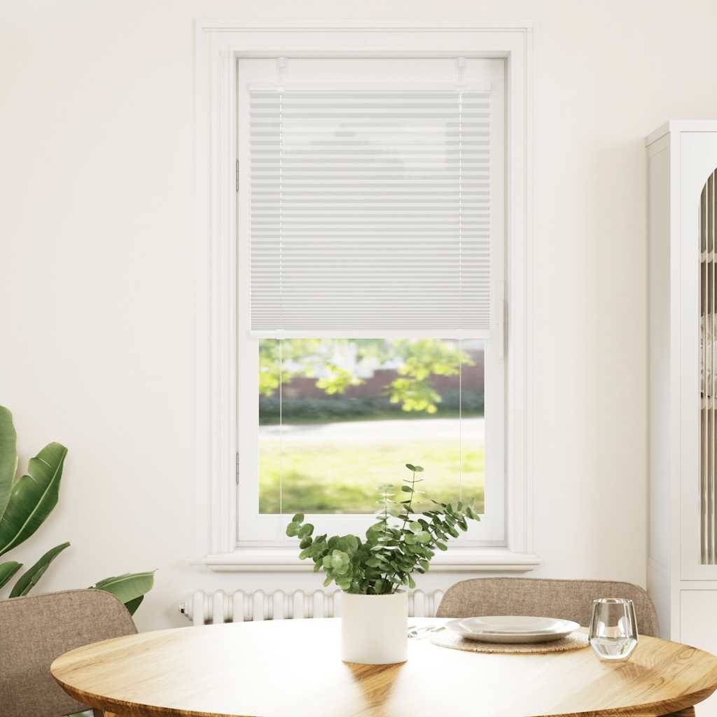 vidaXL Plissee Hellgrau 65x100 cm Stoffbreite 64,4 cm Polyester