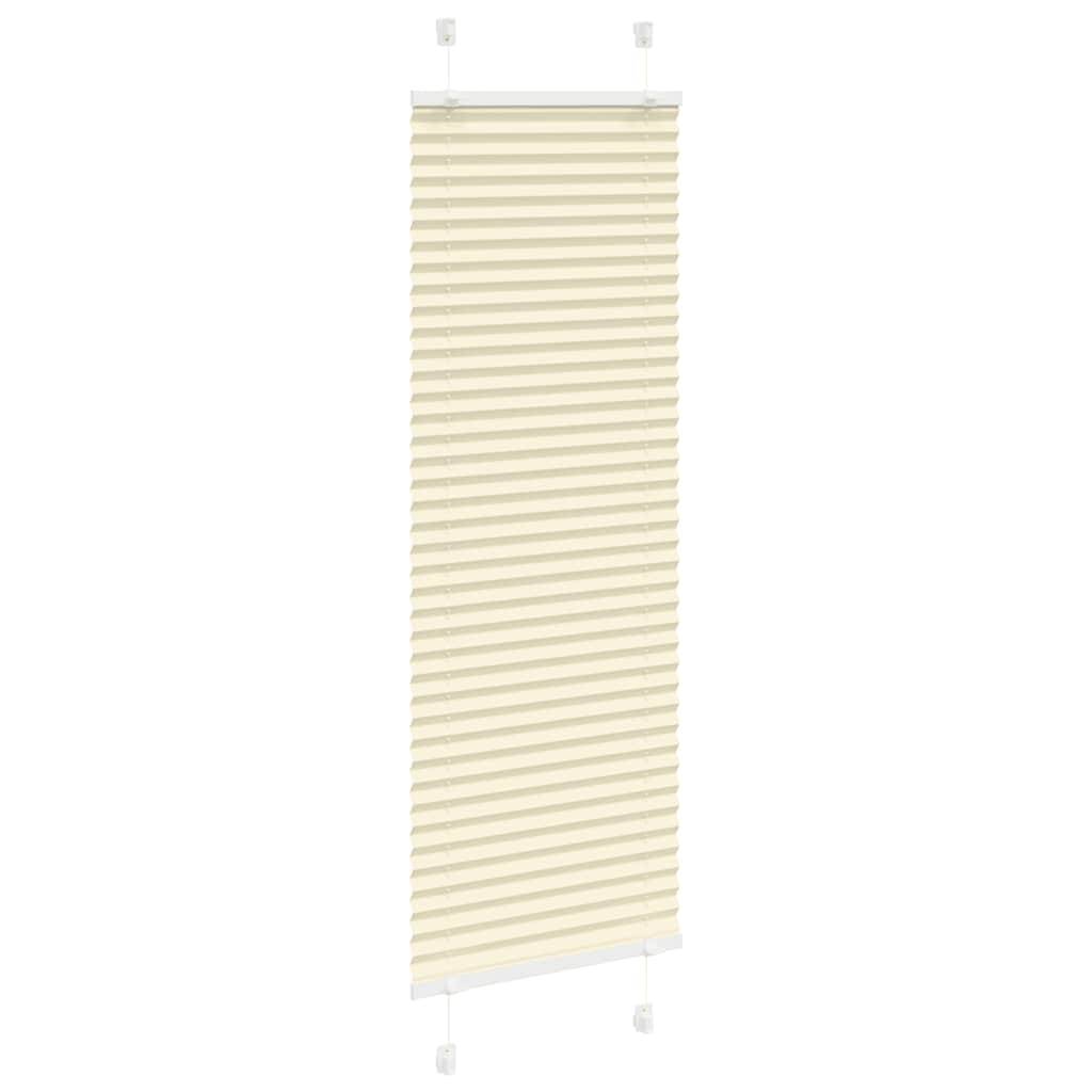 vidaXL Plissee Creme 45x150 cm Stoffbreite 44,4 cm Polyester