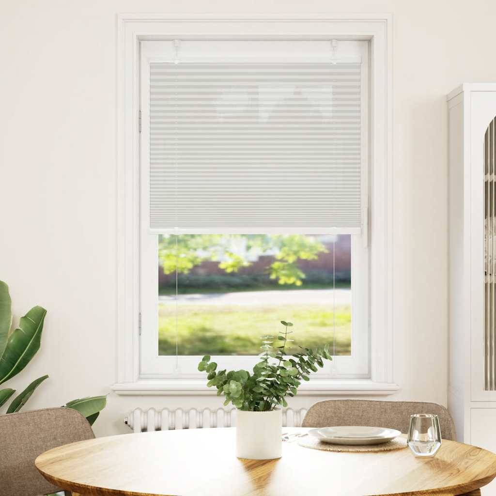 vidaXL Plissee Hellgrau 70x100 cm Stoffbreite 69,4 cm Polyester