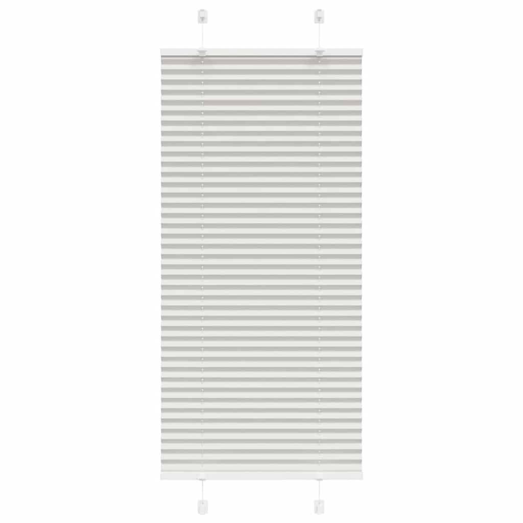 vidaXL Plissee Hellgrau 60x100 cm Stoffbreite 59,4 cm Polyester