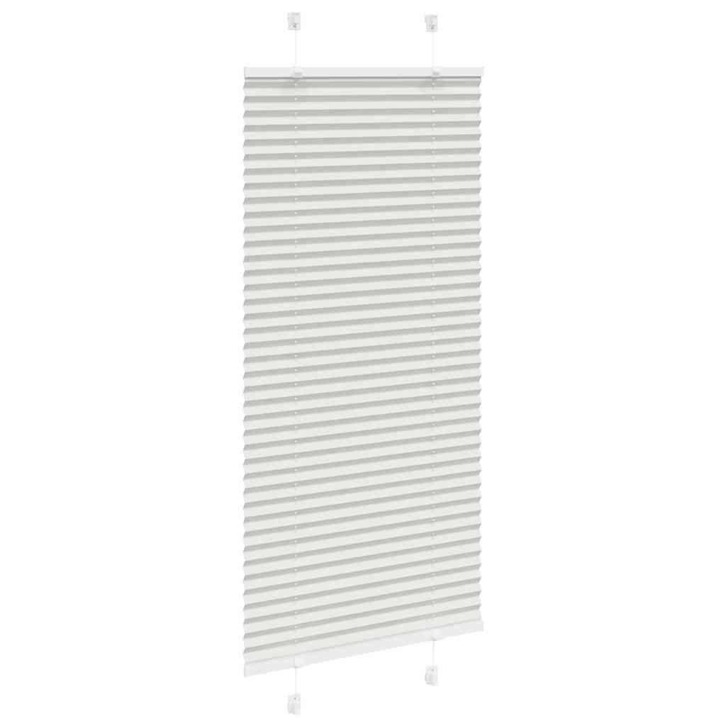 vidaXL Plissee Hellgrau 65x150 cm Stoffbreite 64,4 cm Polyester