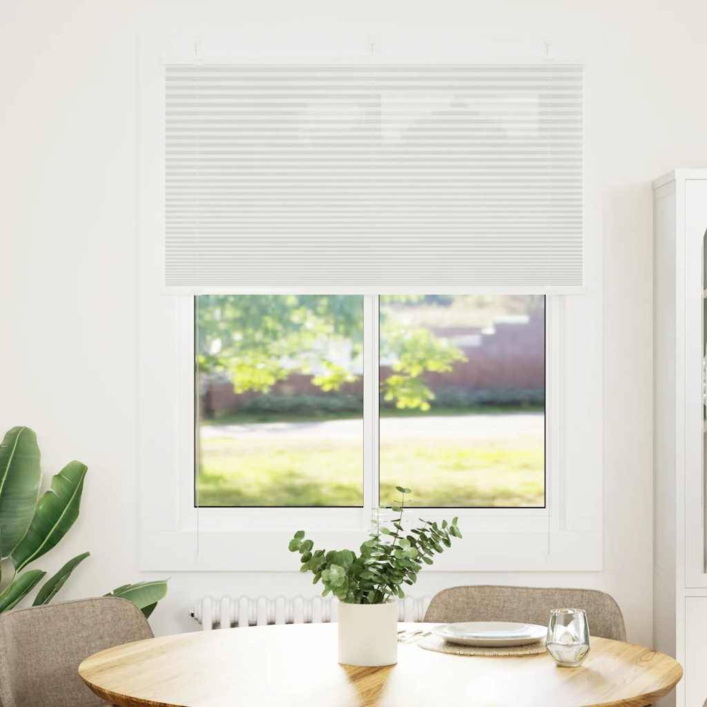vidaXL Plissee Hellgrau 110x150 cm Stoffbreite 109,4 cm Polyester