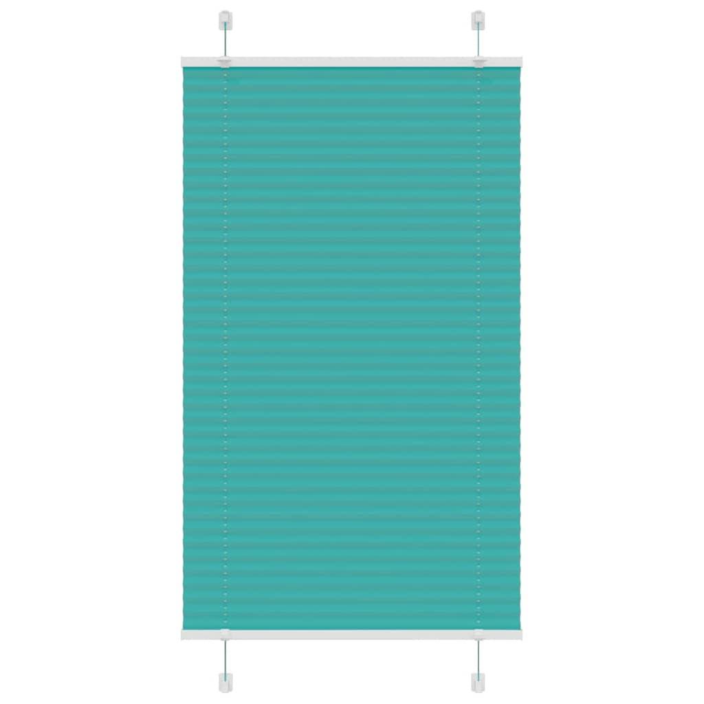 vidaXL Plissee Petrolgrün 70x100 cm Stoffbreite 69,4 cm Polyester