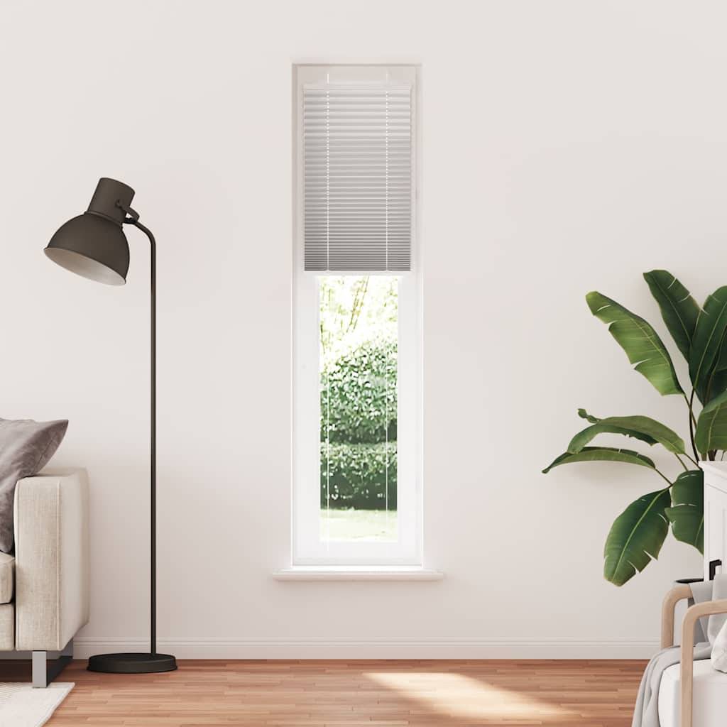 vidaXL Plissee Hellgrau 50x200 cm Stoffbreite 49,4 cm Polyester