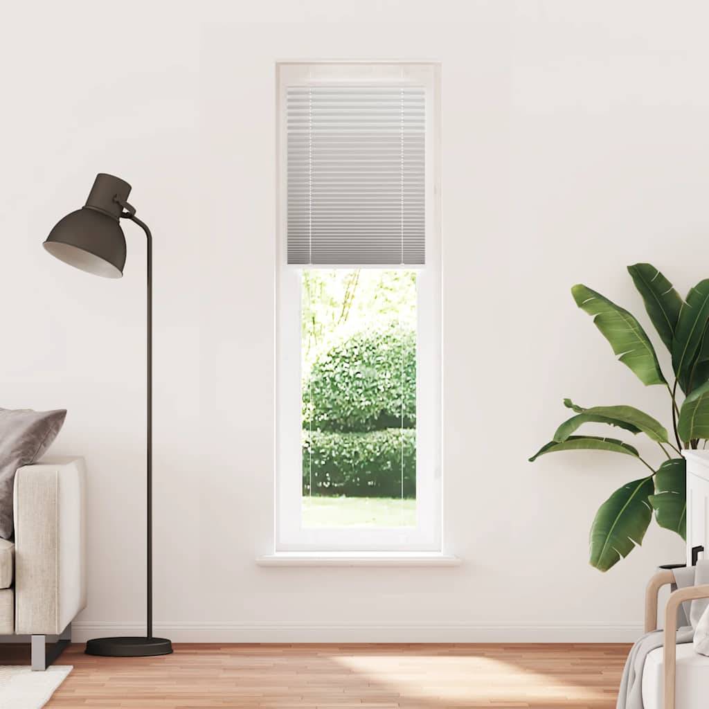 vidaXL Plissee Hellgrau 60x200 cm Stoffbreite 59,4 cm Polyester