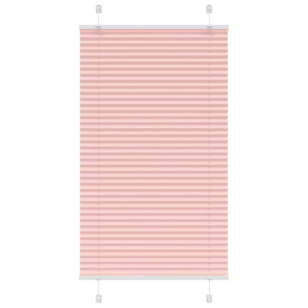 vidaXL Plissee Rosa 80x150 cm Stoffbreite 79,4 cm Polyester