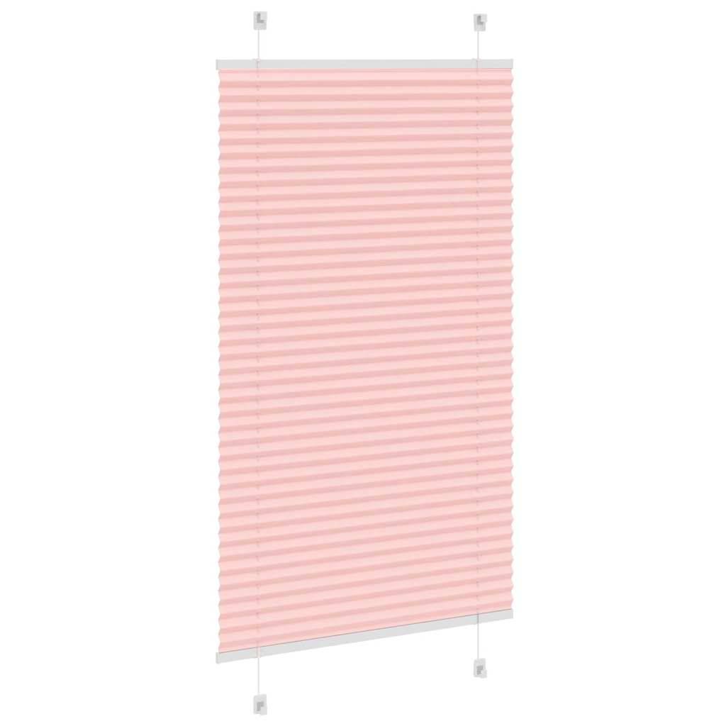 vidaXL Plissee Rosa 80x150 cm Stoffbreite 79,4 cm Polyester