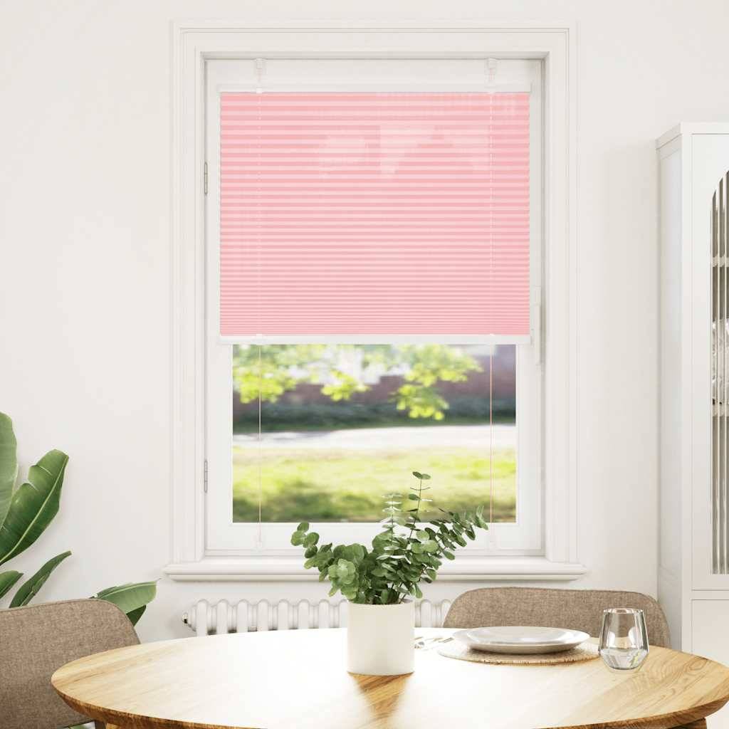 vidaXL Plissee Rosa 75x150 cm Stoffbreite 74,4 cm Polyester