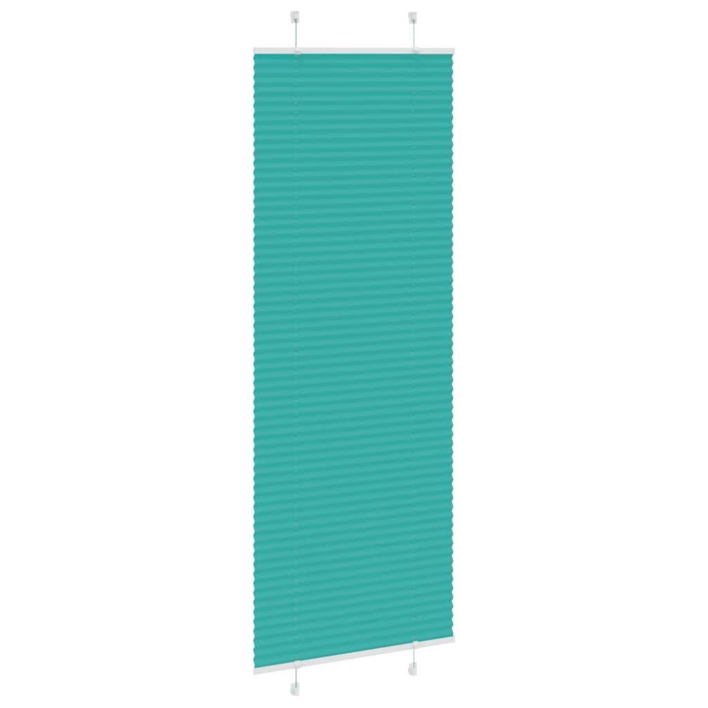 vidaXL Plissee Petrolgrün 70x200 cm Stoffbreite 69,4 cm Polyester