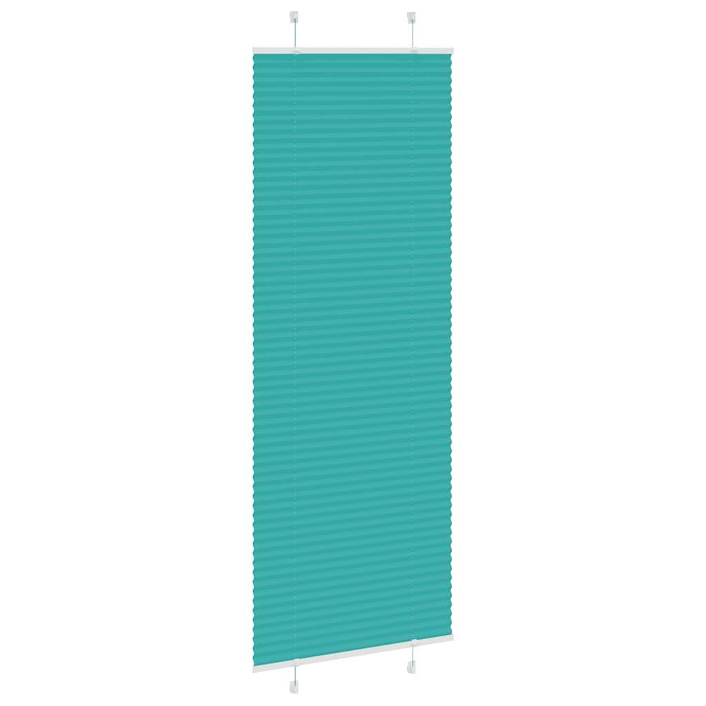 vidaXL Plissee Petrolgrün 75x200 cm Stoffbreite 74,4 cm Polyester