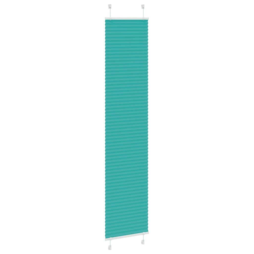 vidaXL Plissee Petrolgrün 50x200 cm Stoffbreite 49,4 cm Polyester