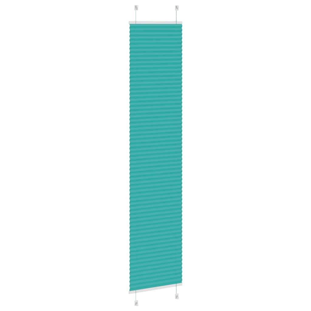 vidaXL Plissee Petrolgrün 45x200 cm Stoffbreite 44,4 cm Polyester