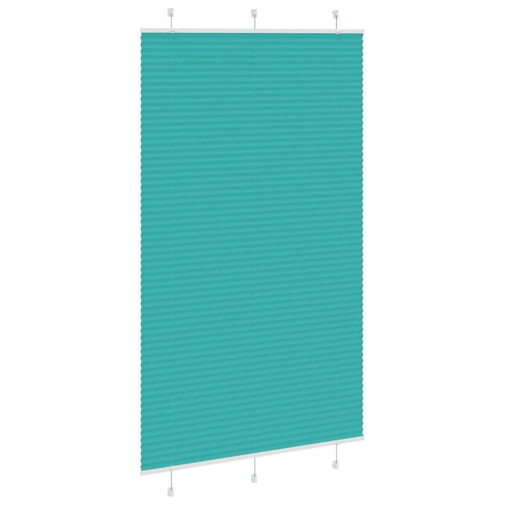 vidaXL Plissee Petrolgrün 120x200 cm Stoffbreite 119,4 cm Polyester