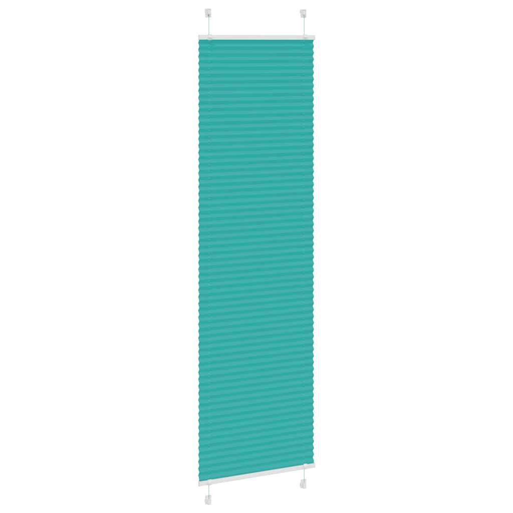 vidaXL Plissee Petrolgrün 55x200 cm Stoffbreite 54,4 cm Polyester