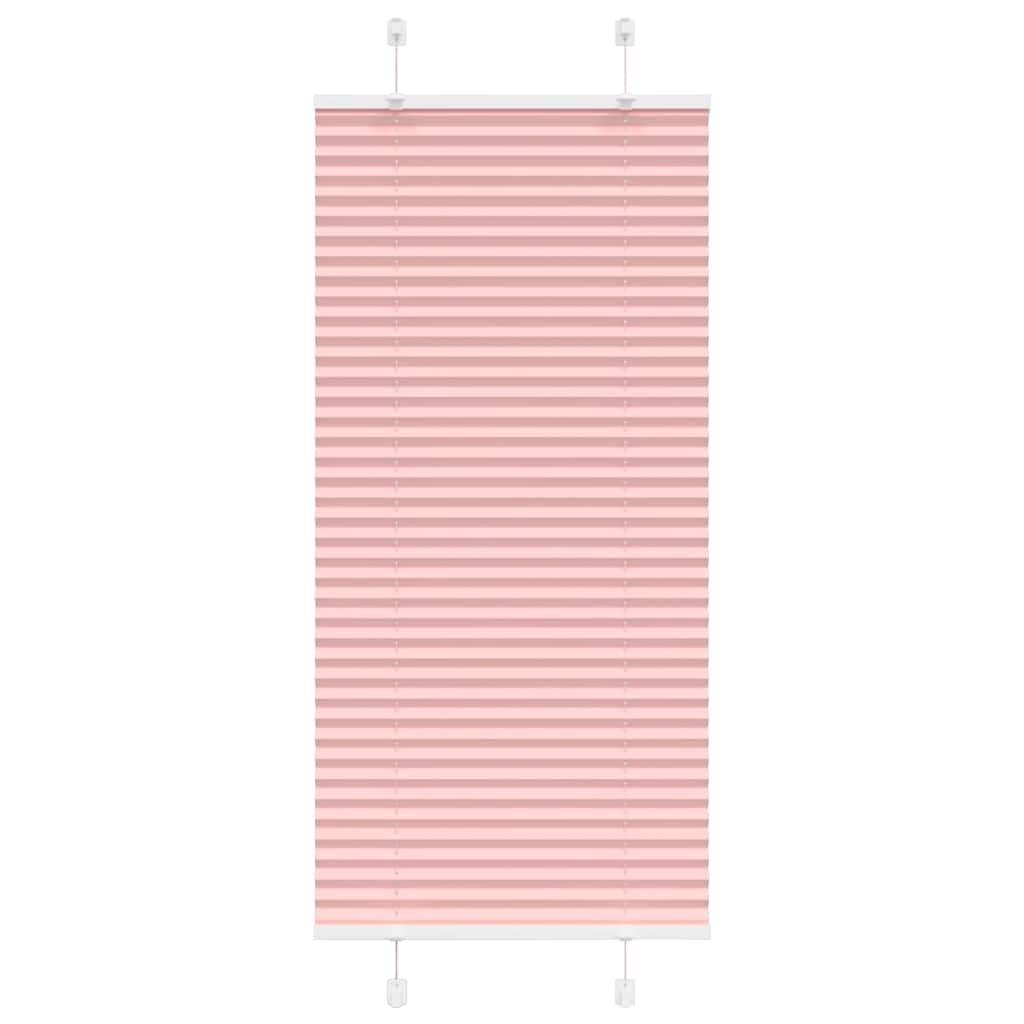 vidaXL Plissee Rosa 65x100 cm Stoffbreite 64,4 cm Polyester
