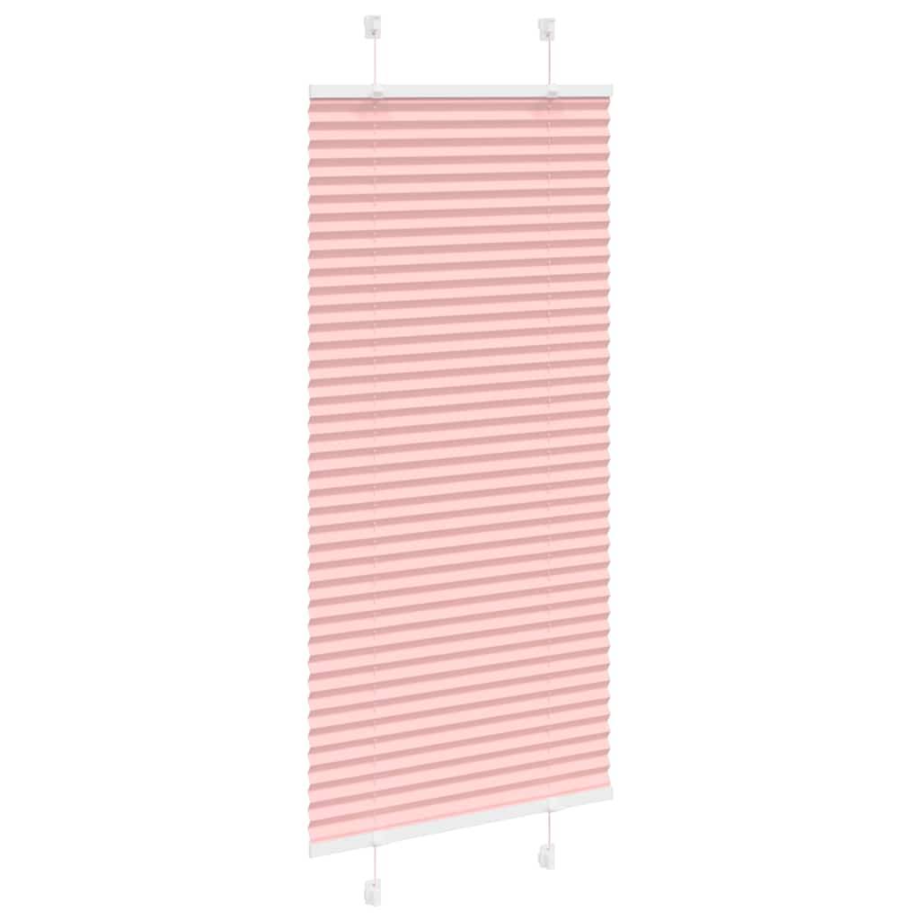 vidaXL Plissee Rosa 65x150 cm Stoffbreite 64,4 cm Polyester