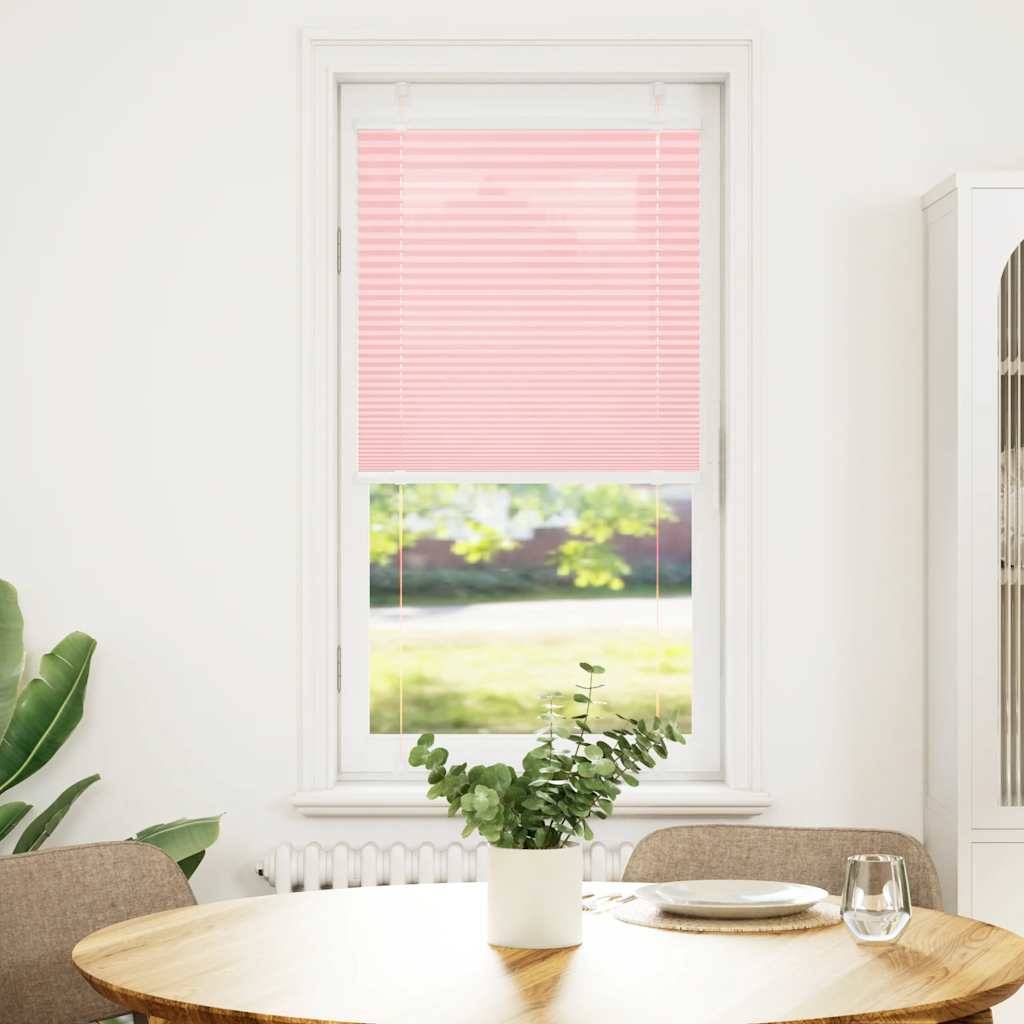 vidaXL Plissee Rosa 65x100 cm Stoffbreite 64,4 cm Polyester
