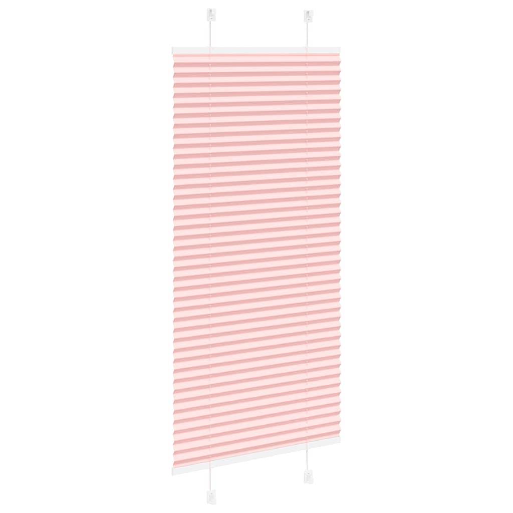 vidaXL Plissee Rosa 65x100 cm Stoffbreite 64,4 cm Polyester