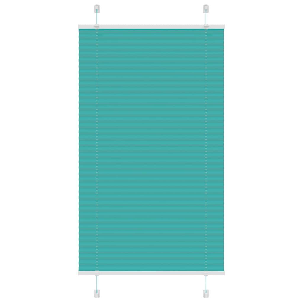 vidaXL Plissee Petrolgrün 80x150 cm Stoffbreite 79,4 cm Polyester