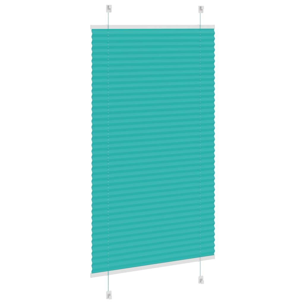 vidaXL Plissee Petrolgrün 80x150 cm Stoffbreite 79,4 cm Polyester