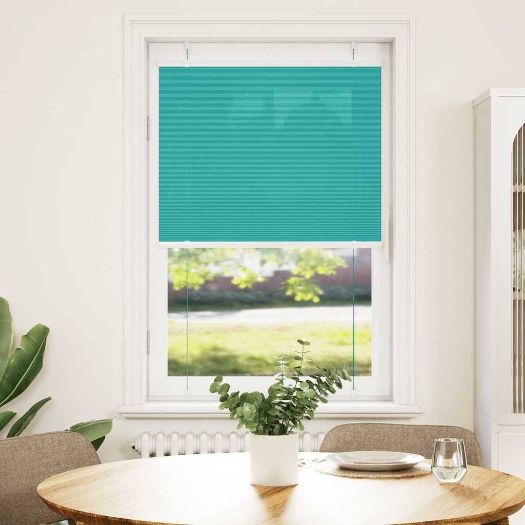 vidaXL Plissee Petrolgrün 80x150 cm Stoffbreite 79,4 cm Polyester
