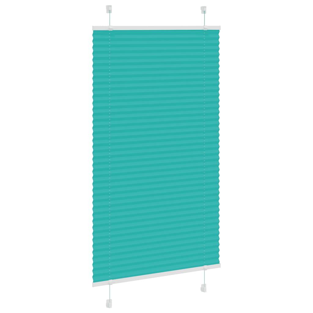 vidaXL Plissee Petrolgrün 80x150 cm Stoffbreite 79,4 cm Polyester