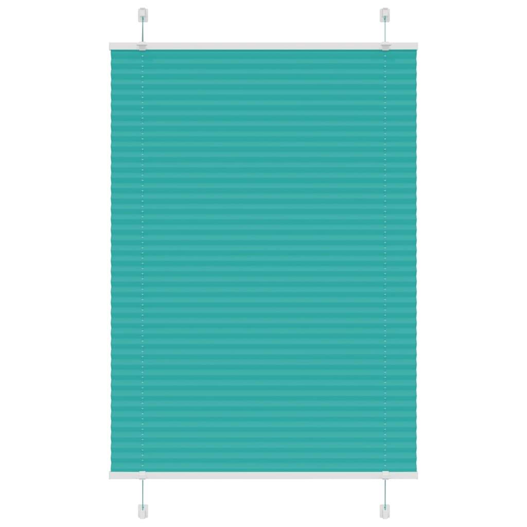 vidaXL Plissee Petrolgrün 100x150 cm Stoffbreite 99,4 cm Polyester