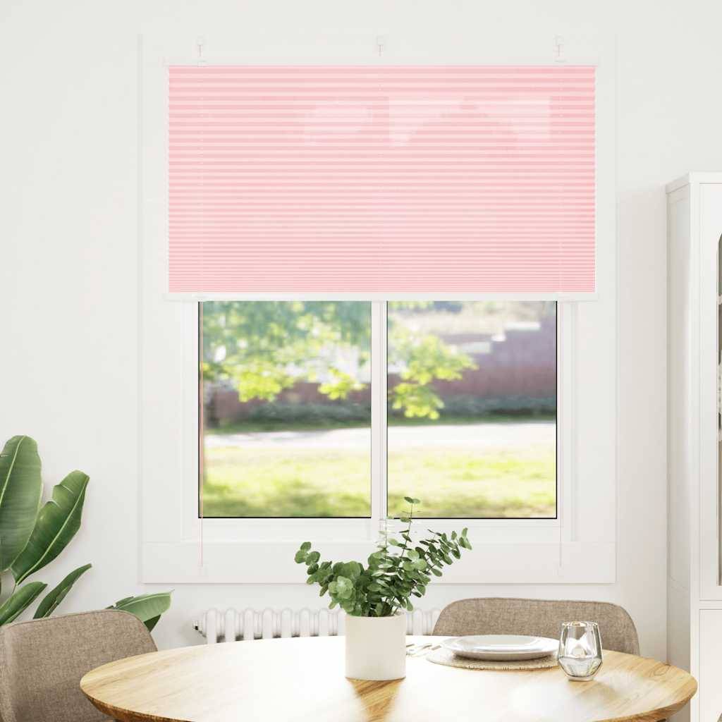 vidaXL Plissee Rosa 105x150 cm Stoffbreite 104,4 cm Polyester