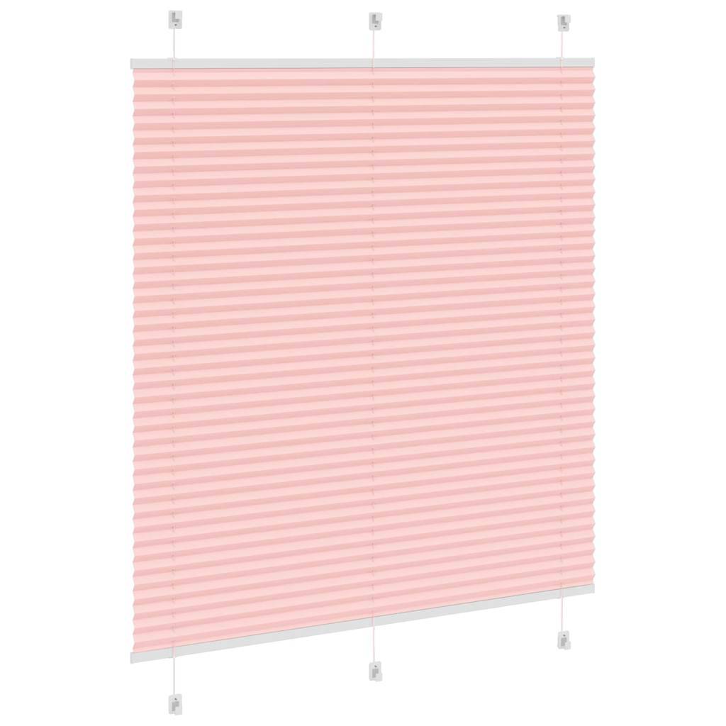 vidaXL Plissee Rosa 115x150 cm Stoffbreite 114,4 cm Polyester