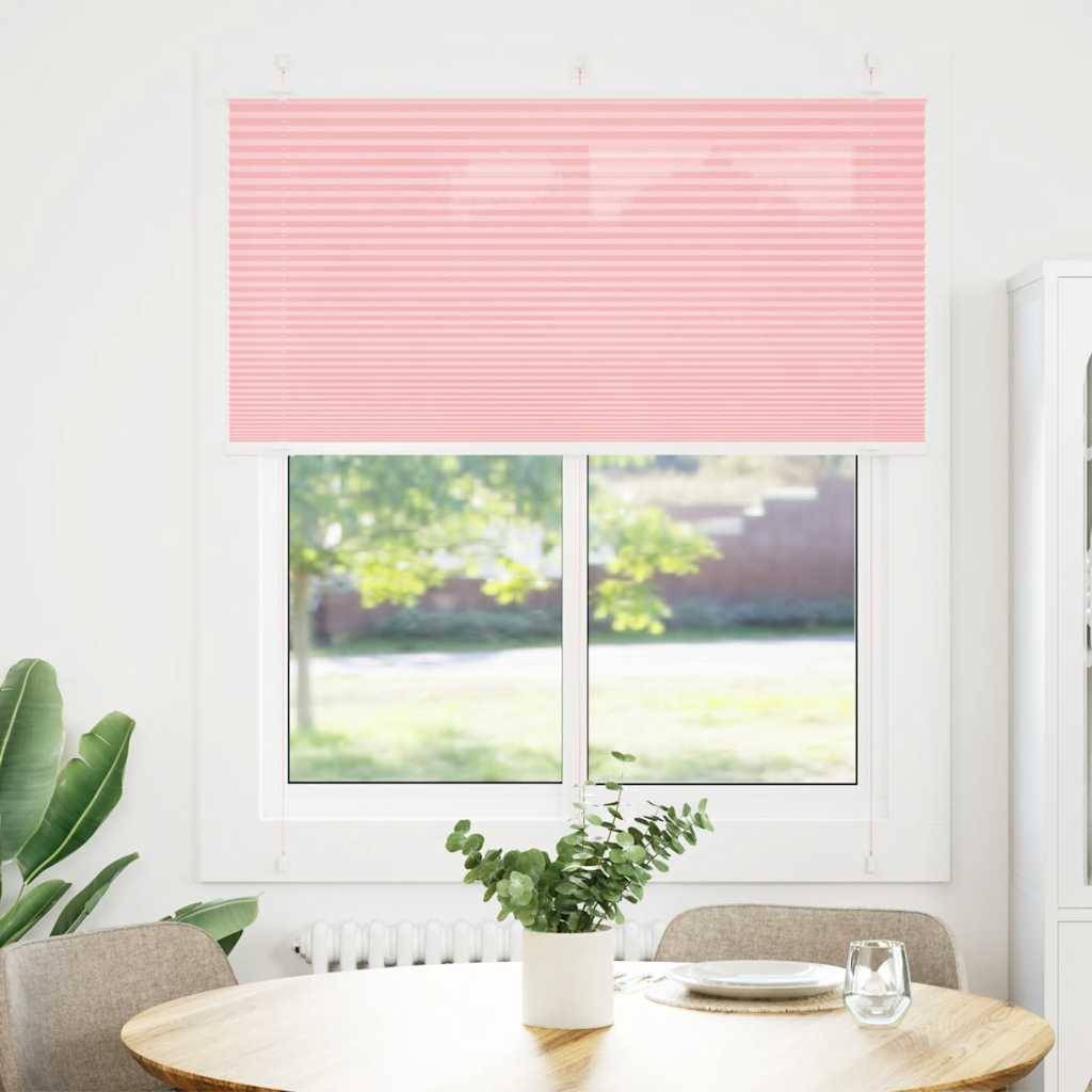 vidaXL Plissee Rosa 115x150 cm Stoffbreite 114,4 cm Polyester