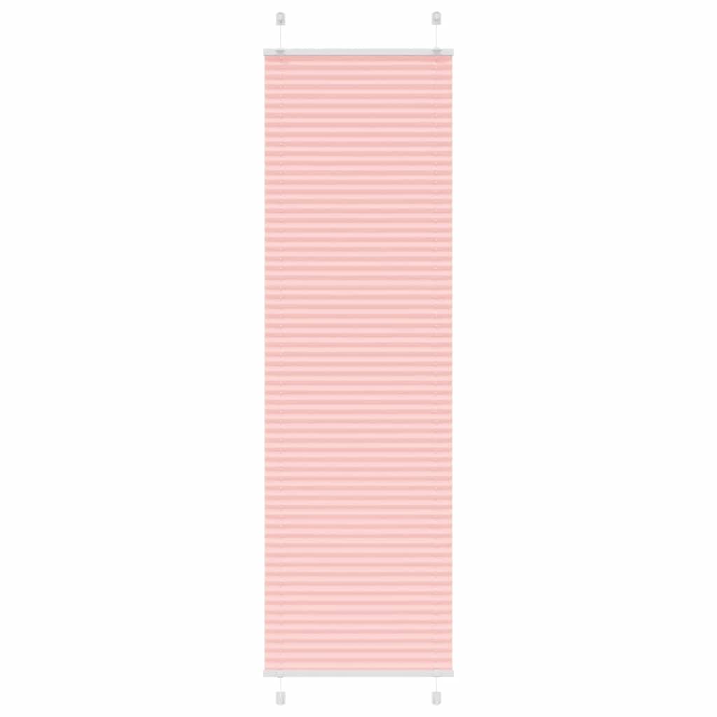 vidaXL Plissee Rosa 65x200 cm Stoffbreite 64,4 cm Polyester