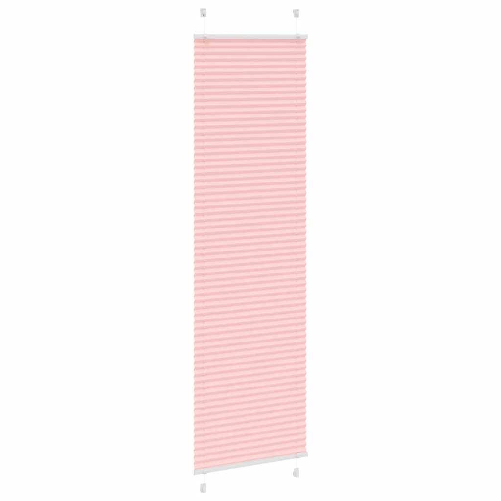 vidaXL Plissee Rosa 65x200 cm Stoffbreite 64,4 cm Polyester