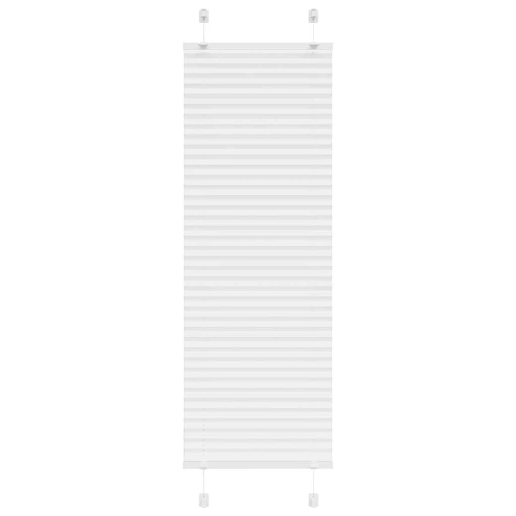 vidaXL Plissee Weiß 40x100 cm Stoffbreite 39,4 cm Polyester