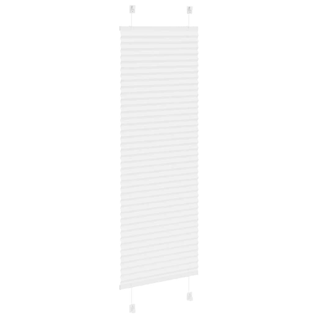 vidaXL Plissee Weiß 50x150 cm Stoffbreite 49,4 cm Polyester