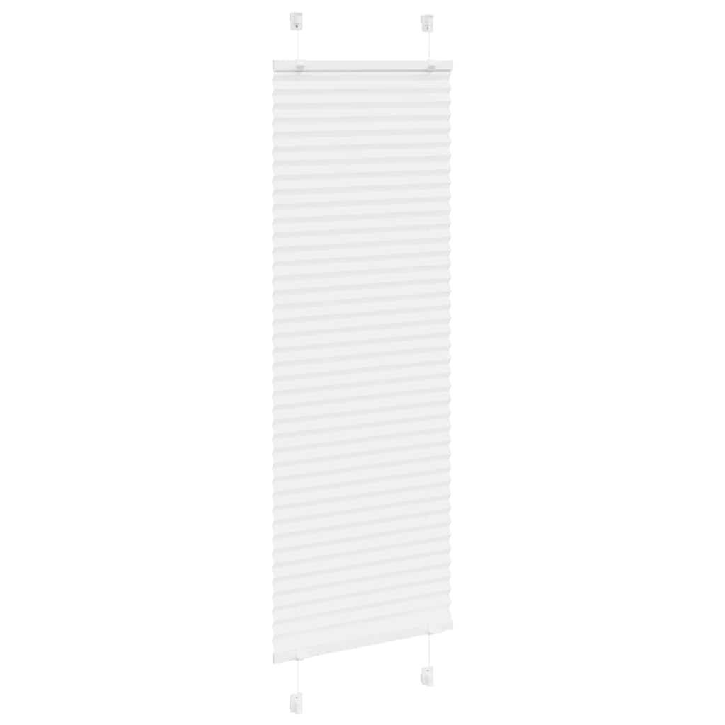 vidaXL Plissee Weiß 45x100 cm Stoffbreite 44,4 cm Polyester